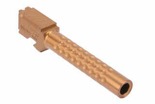 Zev Technologies Glock 17 Gen 1-4 Optimized Match Barrel features a burnt bronze finish